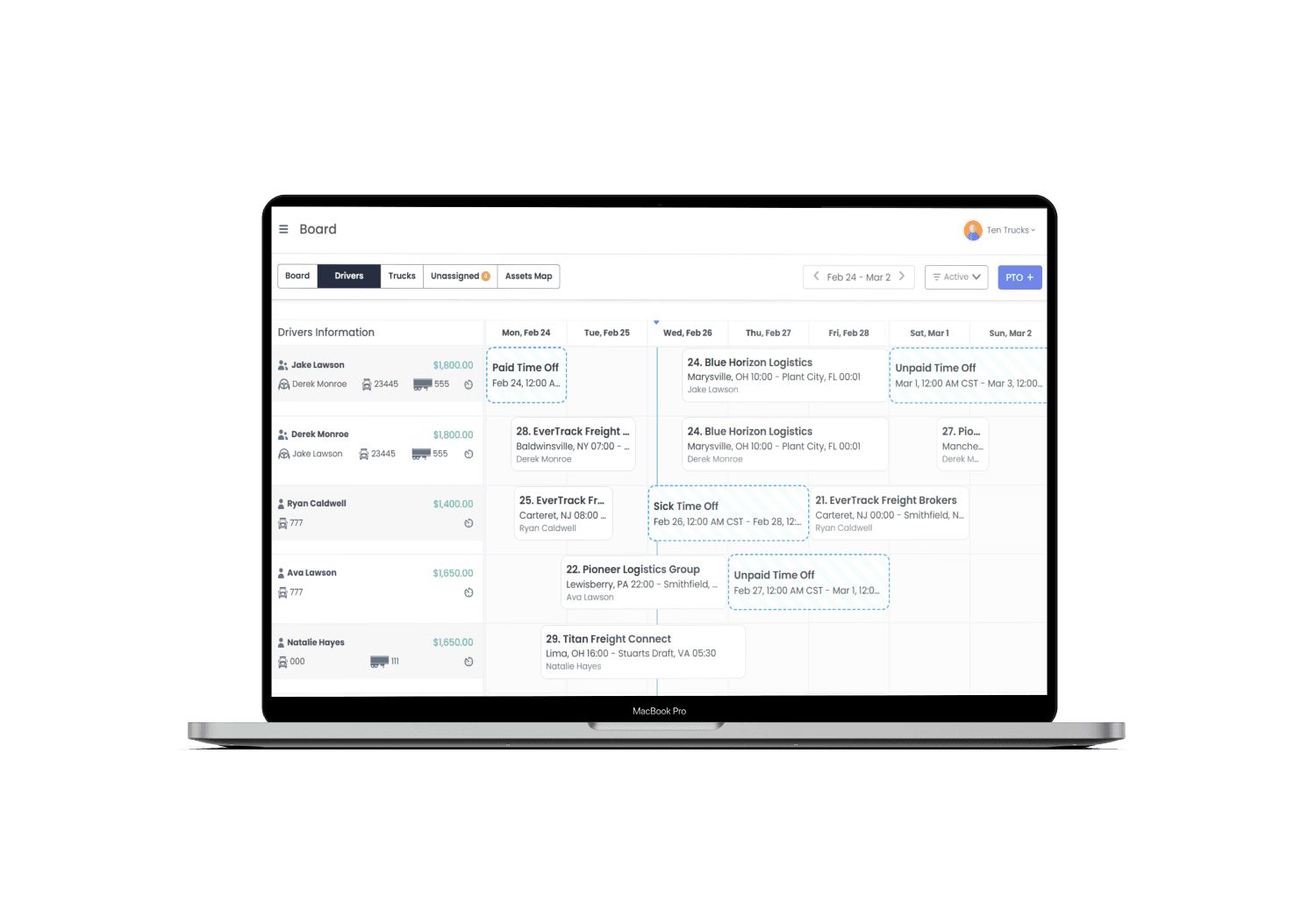Driver Dispatch & Scheduling